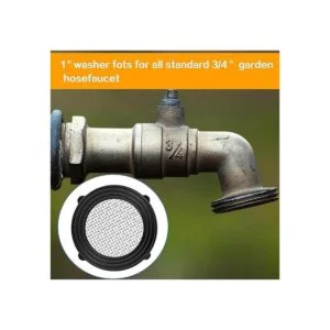 Joywayus Arandelas de goma con pantalla de filtro de malla_4