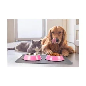 Podinor Cuencos de acero inoxidable para perros alimentos_2