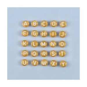 Yochus 1000 cuentas redondas de oro de 0.157 x 0.276 in de_2