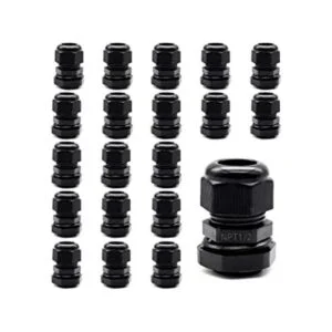 Tnuocke 20 piezas de nylon prensaestopas de cable 12_1