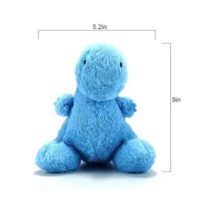 VANLINNY Peluche de dinosaurio azul juguete de peluche de_4