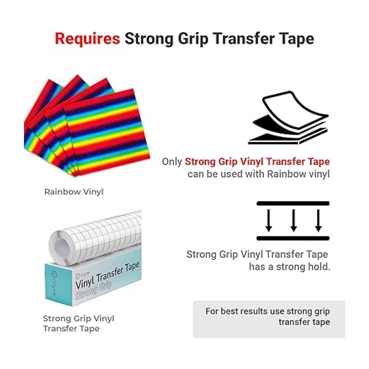 iVyne Paquete de 5 hojas de vinilo con purpurina arcoíris_4