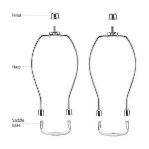 Saangseon Soporte para arpa de níquel de 7 pulgadas con_3