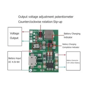 Módulo de cargador de batería USB TP4056 3.7V 4.2V a 9V 5V_3