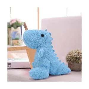 VANLINNY Peluche de dinosaurio azul juguete de peluche de_7