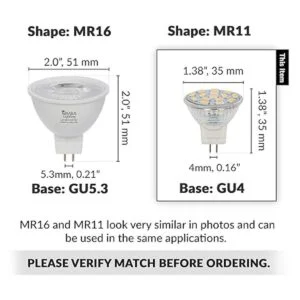 Simba Lighting Bombillas LED MR11 4 unidades 12 V 3_2