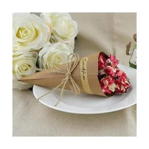 50 conos de papel kraft para regalo confeti de boda_4