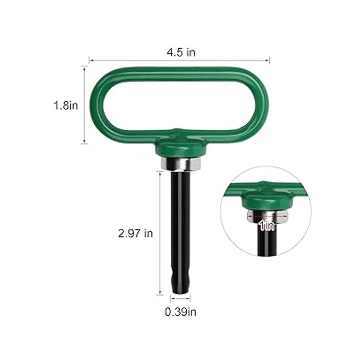 CoiTek Pasador de enganche magnético de 12 pulgada con_2