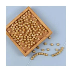 Yochus 1000 cuentas redondas de oro de 0.157 x 0.276 in de_3