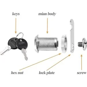 Kitmose Juego de 2 cerraduras de leva para gabinete 2_4