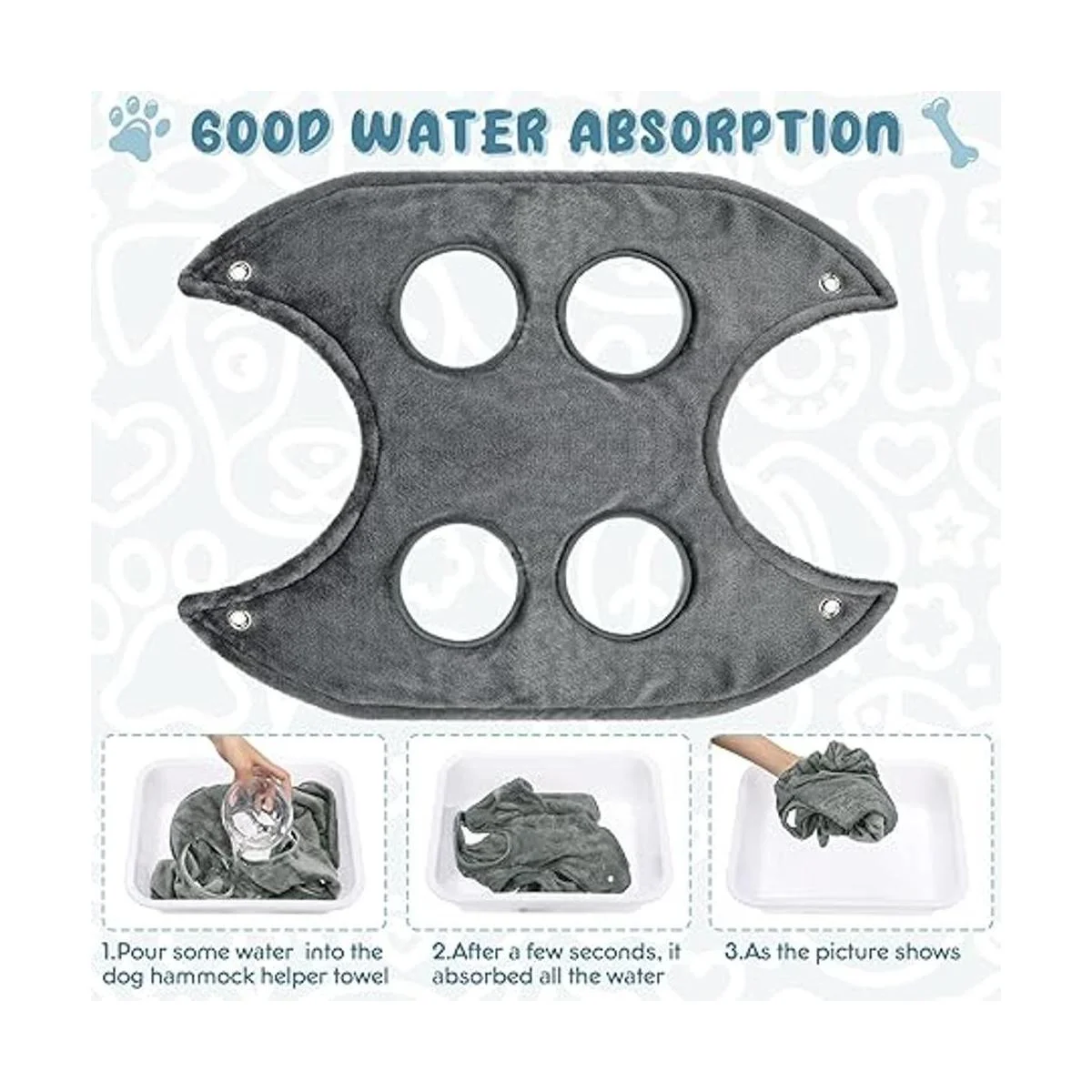 Shappy Hamaca ayudante para baño de perros bolsa de_5