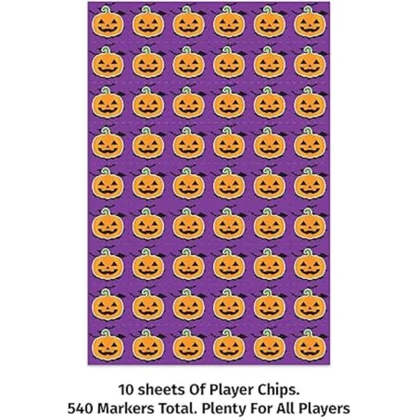 Juego de bingo de Halloween paquete de 30 cartas de_4