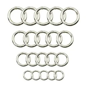 Maydahui 40 anillos de resorte de aleación de zinc clip_1
