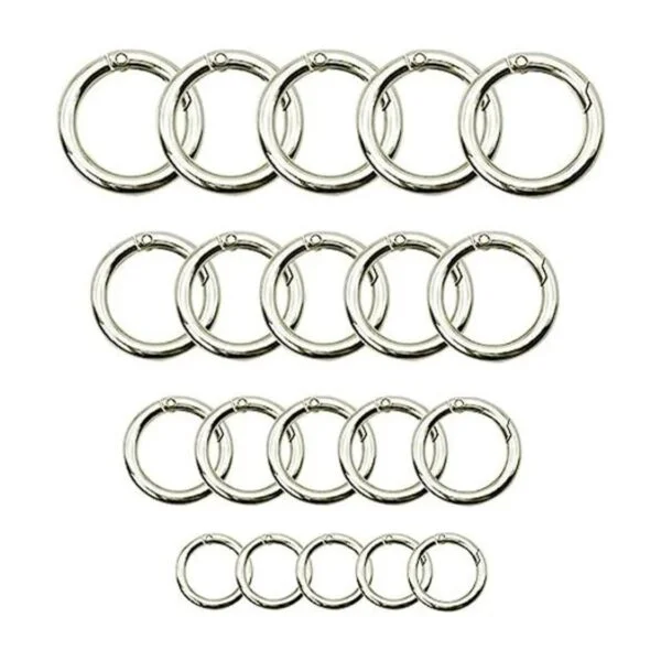 Maydahui 40 anillos de resorte de aleación de zinc clip_1