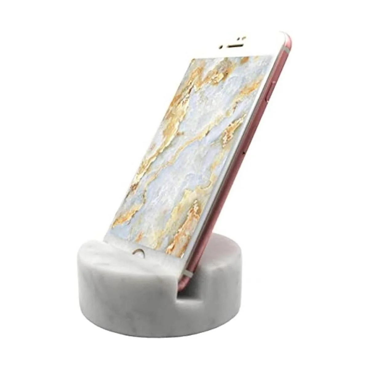 Fashciaga Soporte para teléfono celular mármol soporte_1