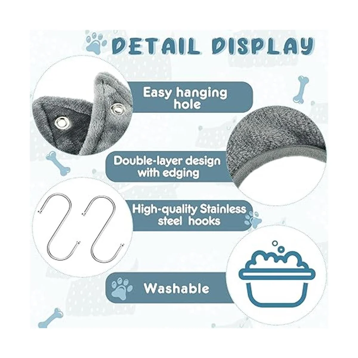 Shappy Hamaca ayudante para baño de perros bolsa de_3