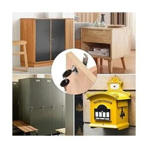 Kitmose Juego de 2 cerraduras de leva para gabinete 2_3