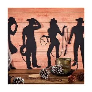 Siluetas de vaquero recortes de vaquero decoración de_4