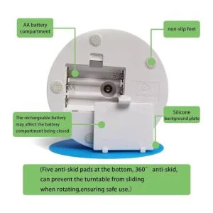 YVV Soporte de exhibición giratorio giratorio para vaso de_5