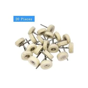 Luo ke 20 unidades de rueda de pulido de fieltro de lana_5