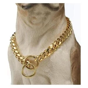Aiyidi Collar de cadena fuerte chapado en oro de 18_4