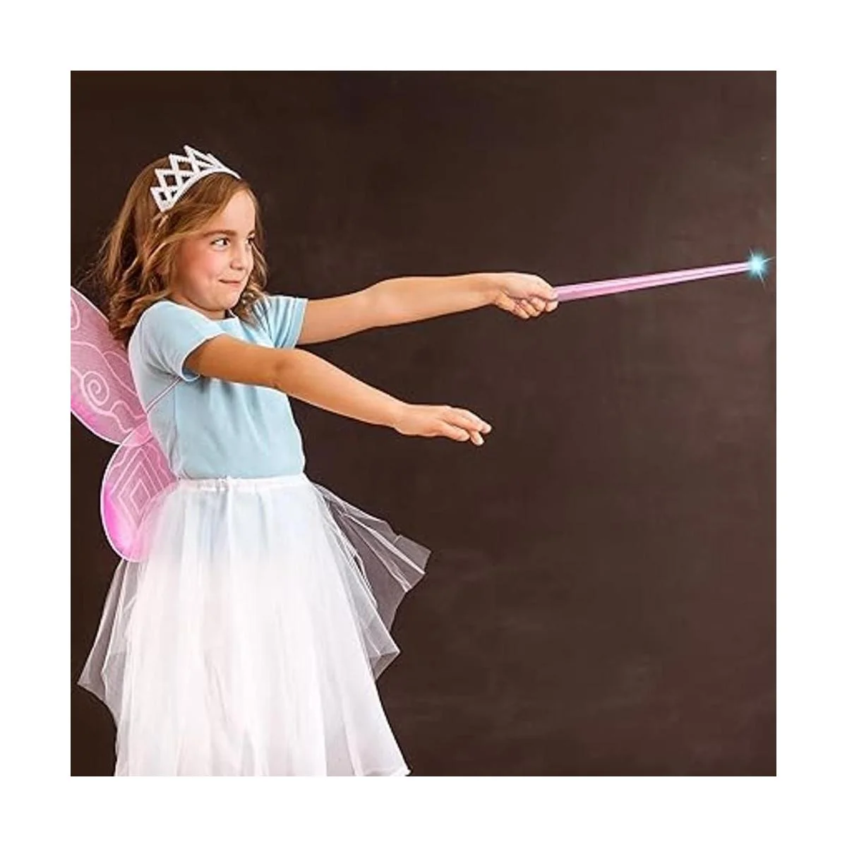 Gejoy Varitas de mago de 2 piezas con luz mágica y sonido_4