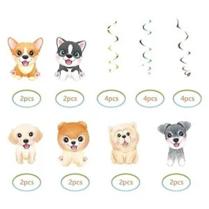 12 piezas de impresiones de patas de perro remolinos_3