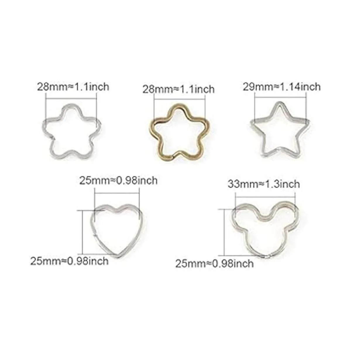 Lind Kitchen Llaveros de metal con forma de Mickey Mouse_6