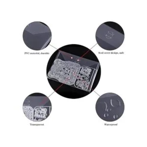 21 bolsas transparentes para sello y soporte de papel de_3