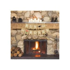 Pudodo Guirnalda de arpillera para la decoración de las_4