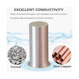 Teansic Kit de 50 piezas de casquillos AWG 10 de alambre_4