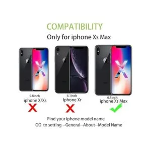 Cavor Funda para iPhone Xs Max funda para tarjetero tipo_2