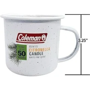 Coleman Repellents Taza de lata para exteriores vela de_4