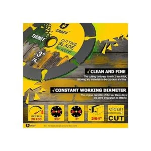 GRAFF Termit Rueda de corte de 3 pulgadas para madera_3