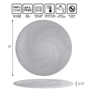 Walfos Tapetes de silicona para microondas resistentes_7