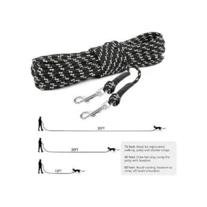 RYPET Correa larga reflectante para gatos 15 pies a_3