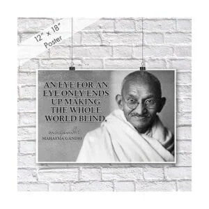 Mahatma Gandhi Motivational Poster Citas inspiradoras Aula_2