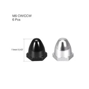 uxcell Adaptador de tuerca de hélice M5 CWCCW para pieza_2