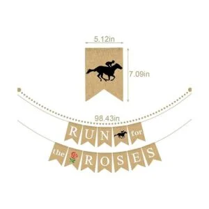 Pudodo Guirnalda de arpillera para la decoración de las_2