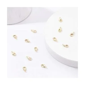 Benecreat 30 cierres de langosta chapados en oro de 18_6