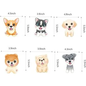 12 piezas de impresiones de patas de perro remolinos_2