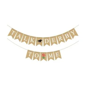 Pudodo Arpillera Talk Derby to Me Banner Kentucky Derby_1