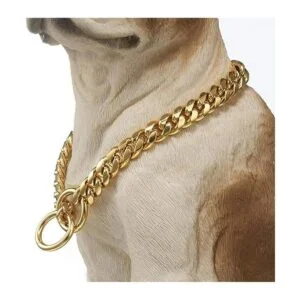 Aiyidi Collar de cadena fuerte chapado en oro de 18_3