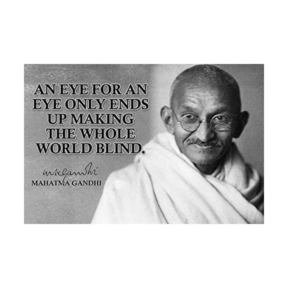 Mahatma Gandhi Motivational Poster Citas inspiradoras Aula_1