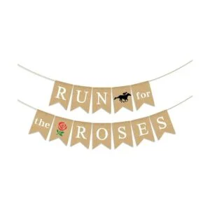 Pudodo Guirnalda de arpillera para la decoración de las_1