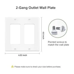 Placa frontal eléctrica de pared de 2 bandas para_7