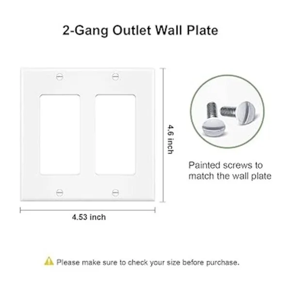Placa frontal eléctrica de pared de 2 bandas para_7