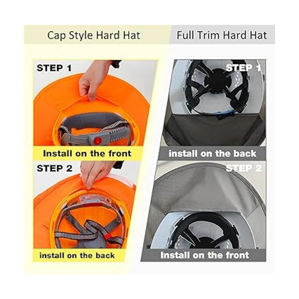 TCCFCCT Parasol para sombrero duro protección solar de_5