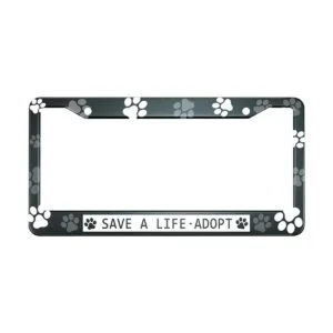 HOSNYE Save A Life Adopt Marco de placa de matrícula en_1