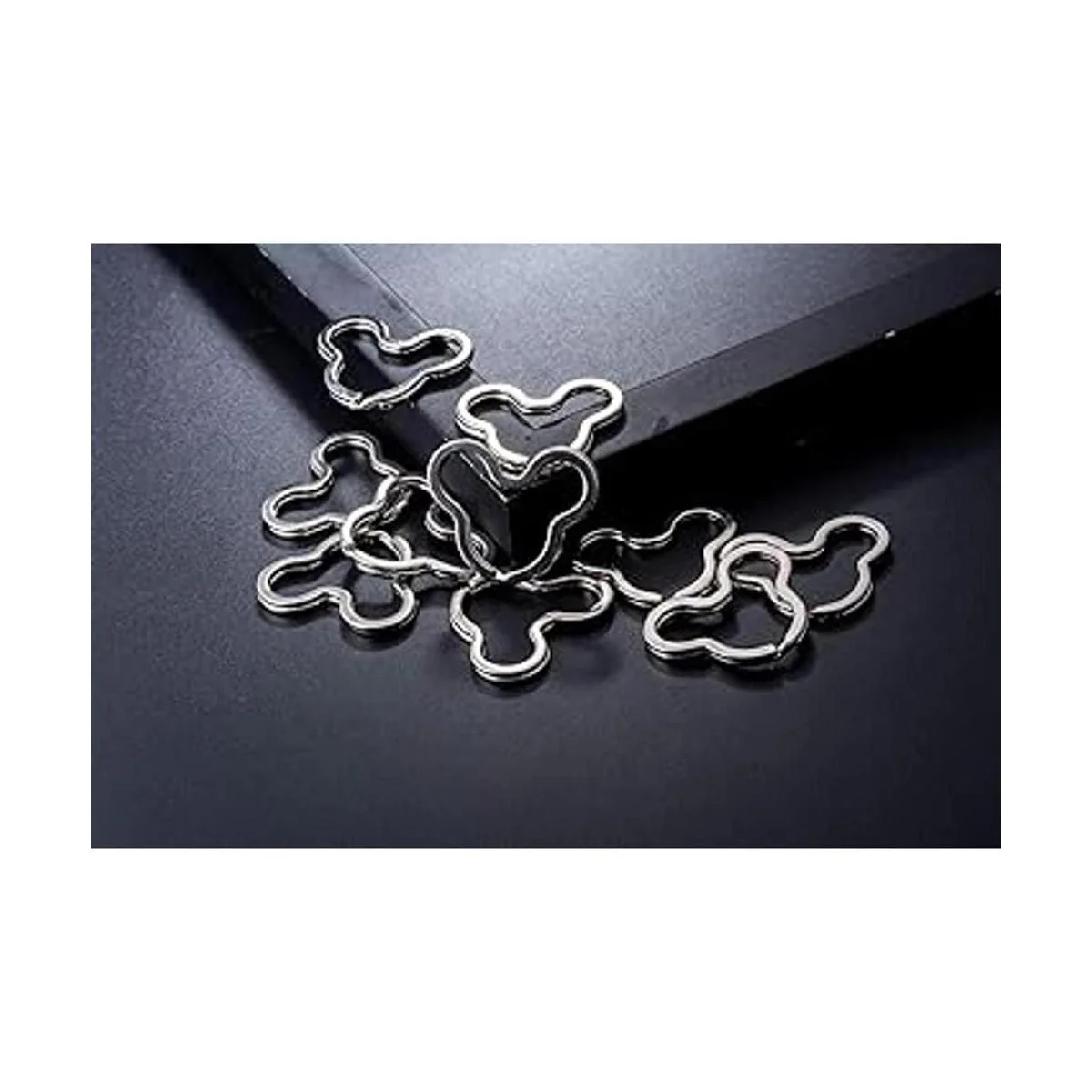 Lind Kitchen Llaveros de metal con forma de Mickey Mouse_3